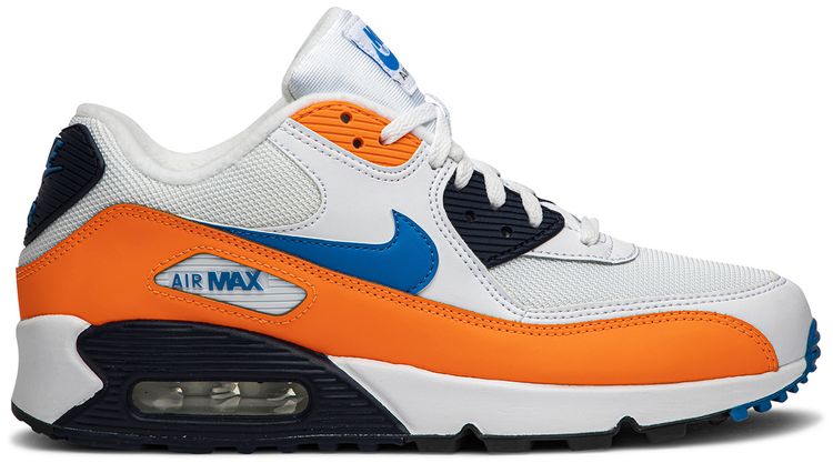 Nike Air Max 90 White Photo Blue Total Orange