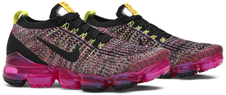 Nike Air VaporMax Flyknit 3 Black Pink Blast (Women's)
