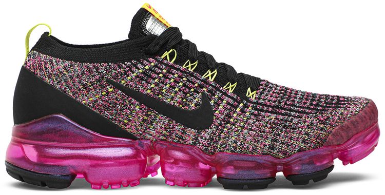 Nike Air VaporMax Flyknit 3 Black Pink Blast (Women's)
