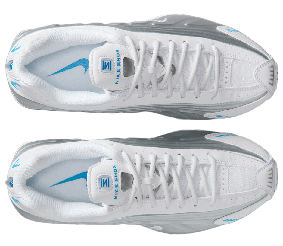 Nike Shox R4 White Blue Hero Silver (Women's)