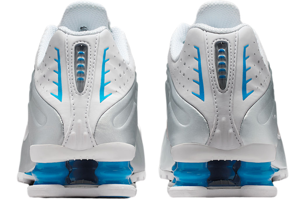 Nike Shox R4 White Blue Hero Silver (Women's)