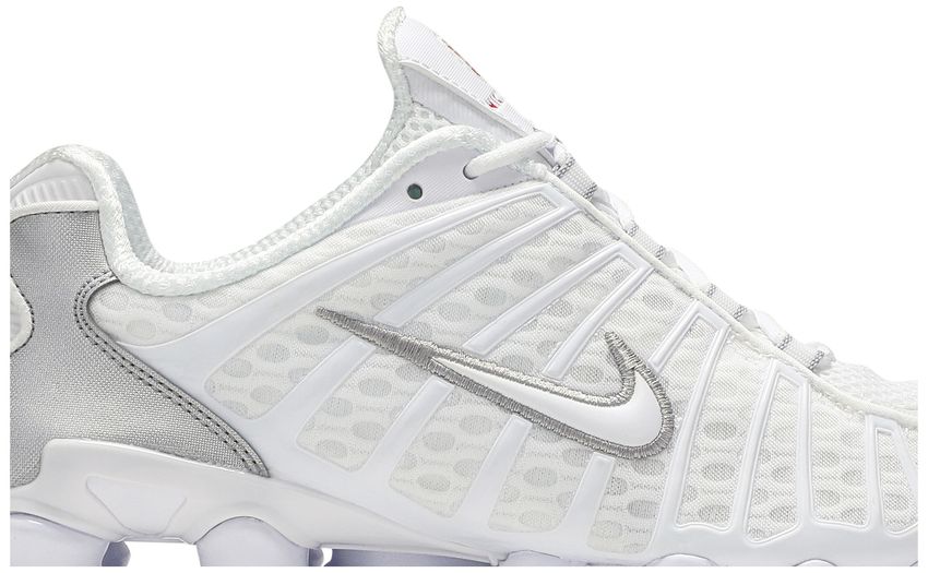 Nike Shox TL White Metallic Silver Max Orange (Women's)