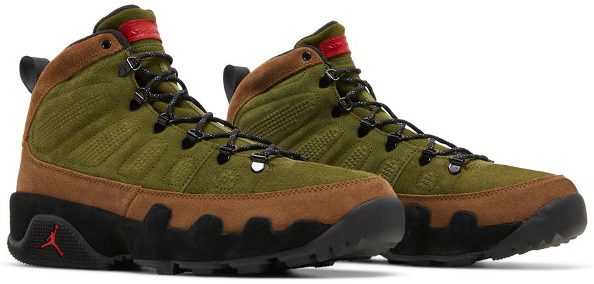 Jordan 9 Retro Boot NRG Military Brown Legion Green