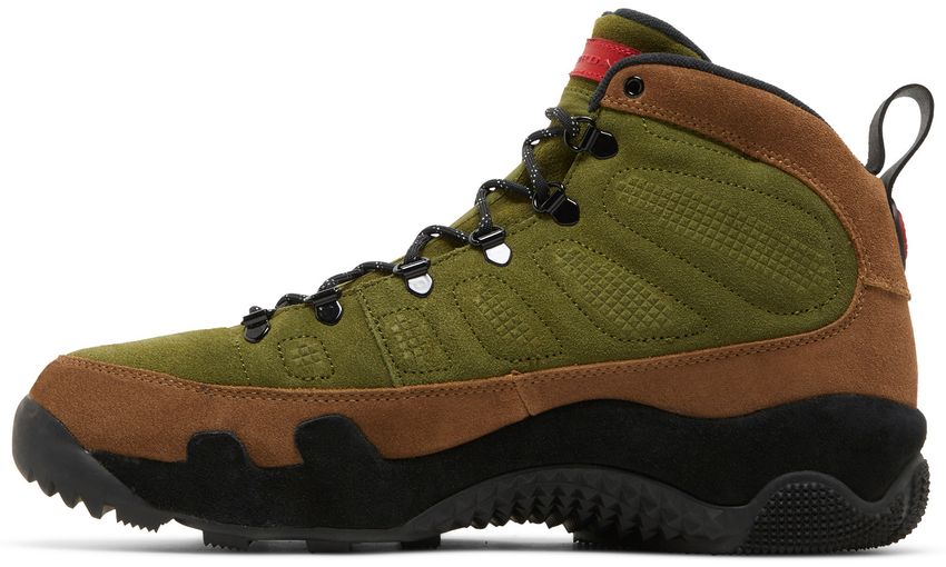 Jordan 9 Retro Boot NRG Military Brown Legion Green