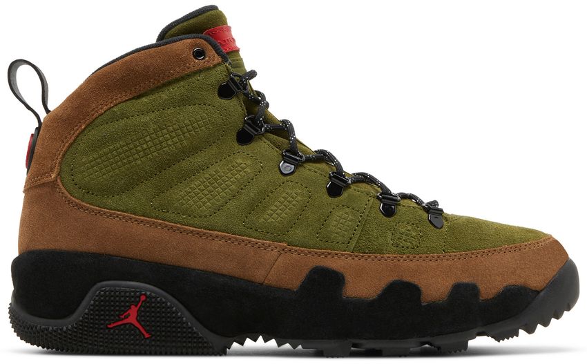 Jordan 9 Retro Boot NRG Military Brown Legion Green