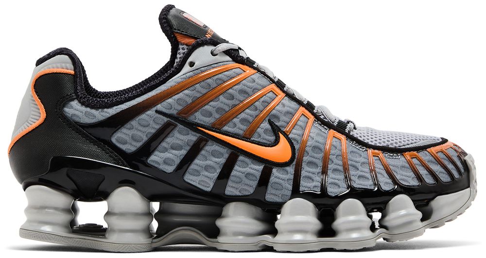 Nike Shox TL Light Smoke Grey Black Bright Mandarin