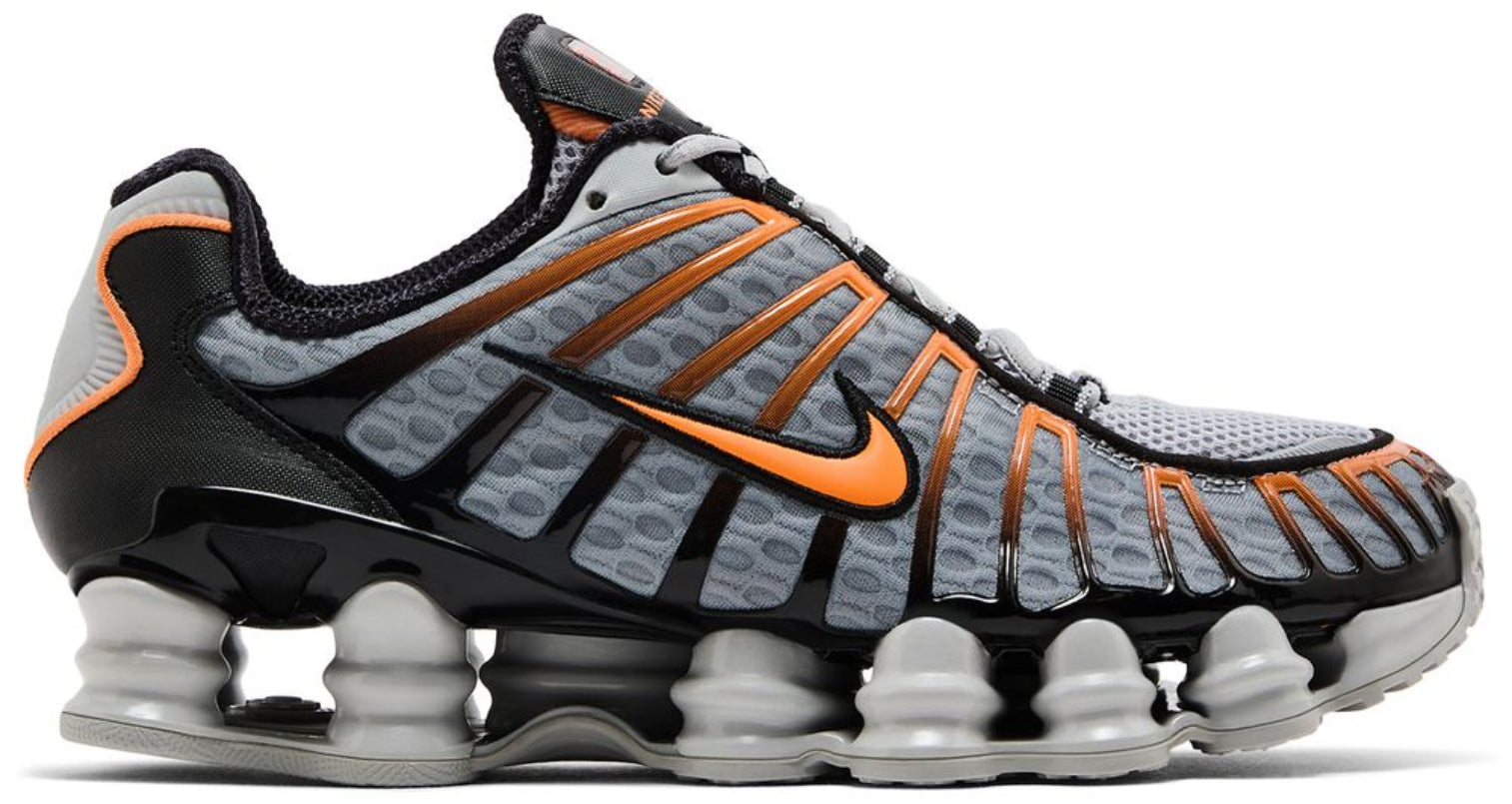 Nike Shox TL Light Smoke Grey Black Bright Mandarin