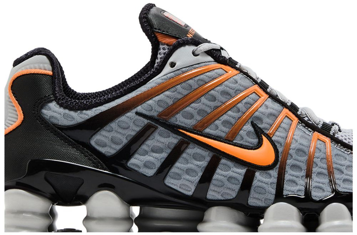 Nike Shox TL Light Smoke Grey Black Bright Mandarin