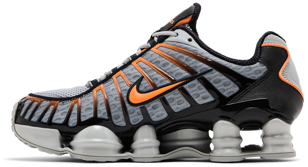 Nike Shox TL Light Smoke Grey Black Bright Mandarin