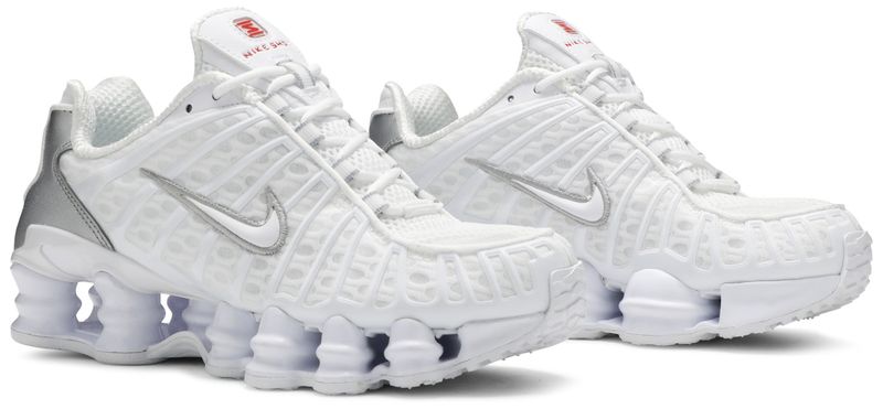 Nike Shox TL White Metallic Silver