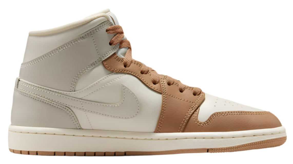 Jordan 1 Mid Tan Toe (Women's)