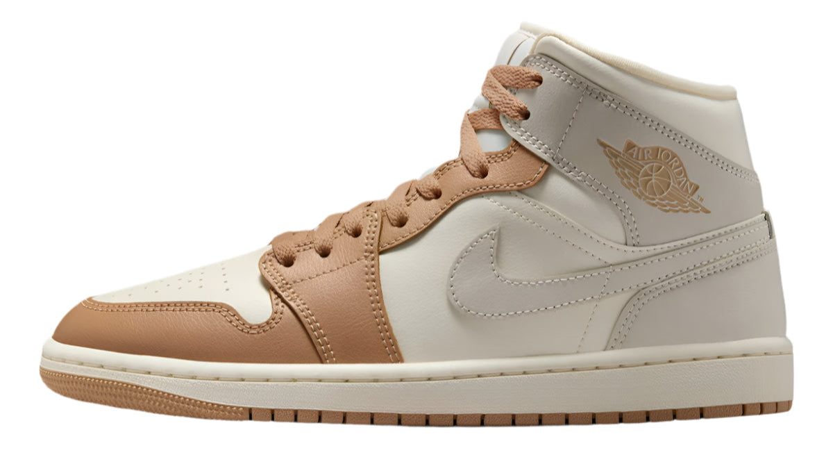Jordan 1 Mid Tan Toe (Women's)