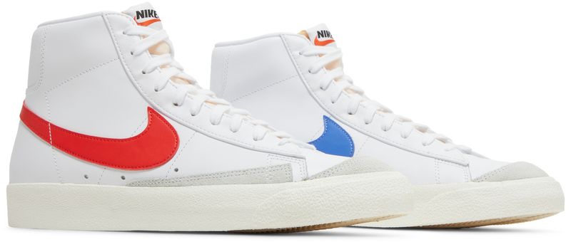 Nike Blazer Mid 77 Vintage Mismatched Swoosh Blue Red