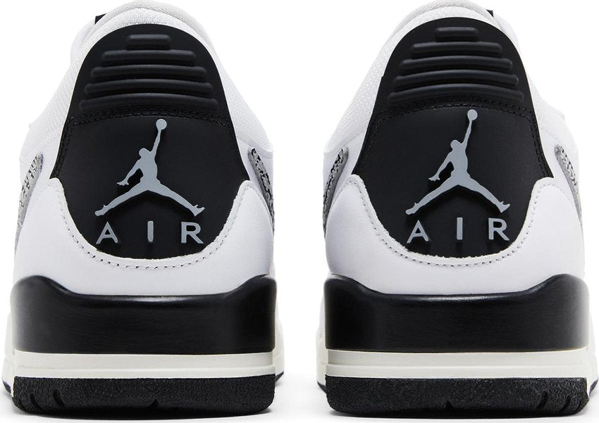 Jordan Legacy 312 Low White Black Elephant Swoosh