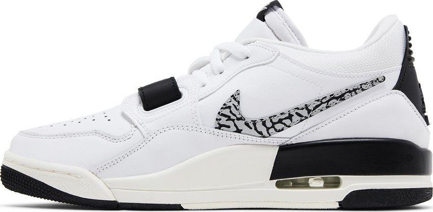 Jordan Legacy 312 Low White Black Elephant Swoosh