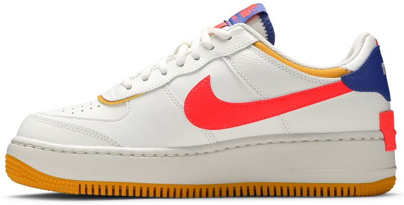 Nike Air Force 1 Shadow White Flash Crimson Astronomy Blue (Women's)