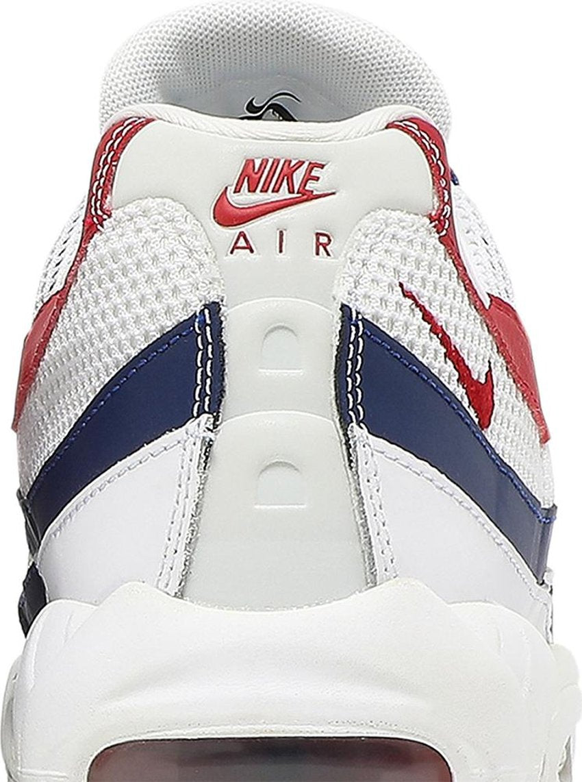 Nike Air Max 95 White Deep Royal Blue Gym Red