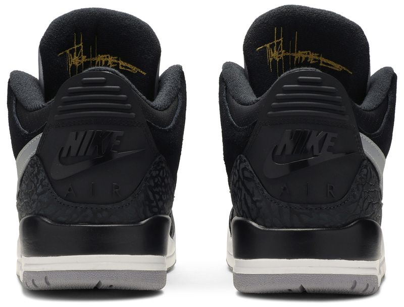 Jordan 3 Retro Tinker Black Cement Gold