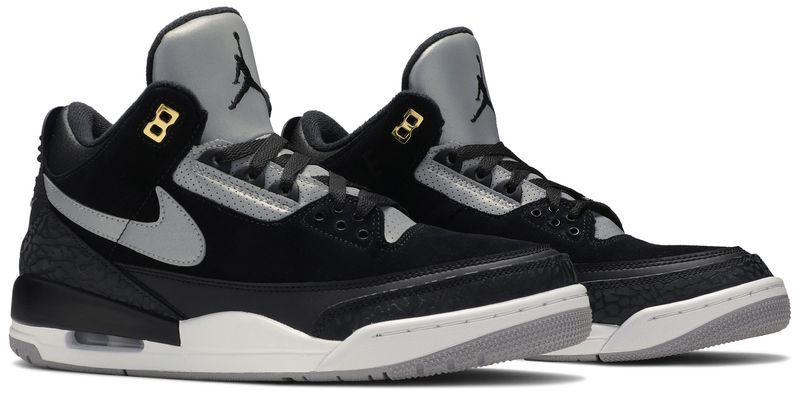 Jordan 3 Retro Tinker Black Cement Gold