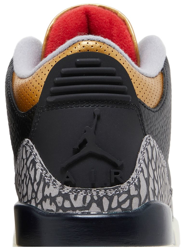 Jordan 3 Retro Black Cement Gold (Women's)