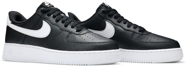 Nike Air Force 1 Low '07 Black White Pebbled Leather