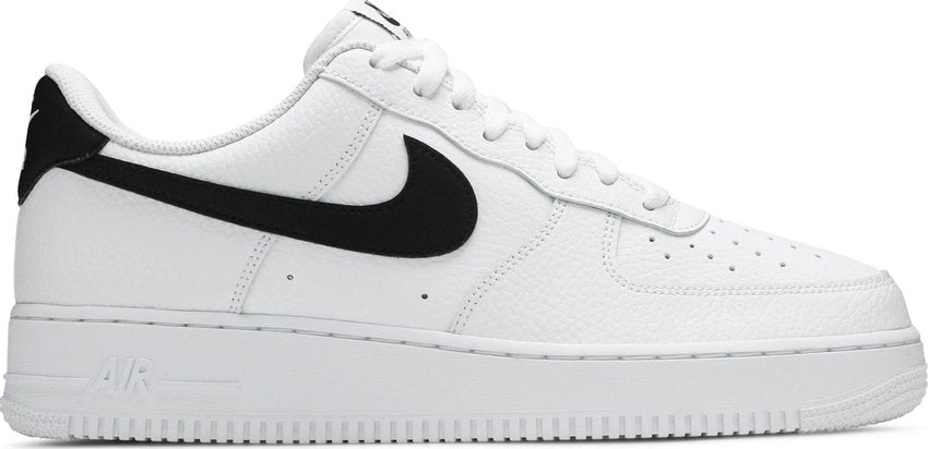 Nike Air Force 1 Low '07 White Black Pebbled Leather