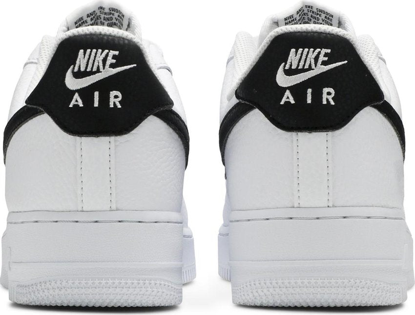 Nike Air Force 1 Low '07 White Black Pebbled Leather