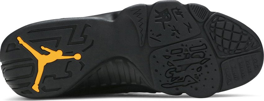 Jordan 9 Retro Dark Charcoal University Gold