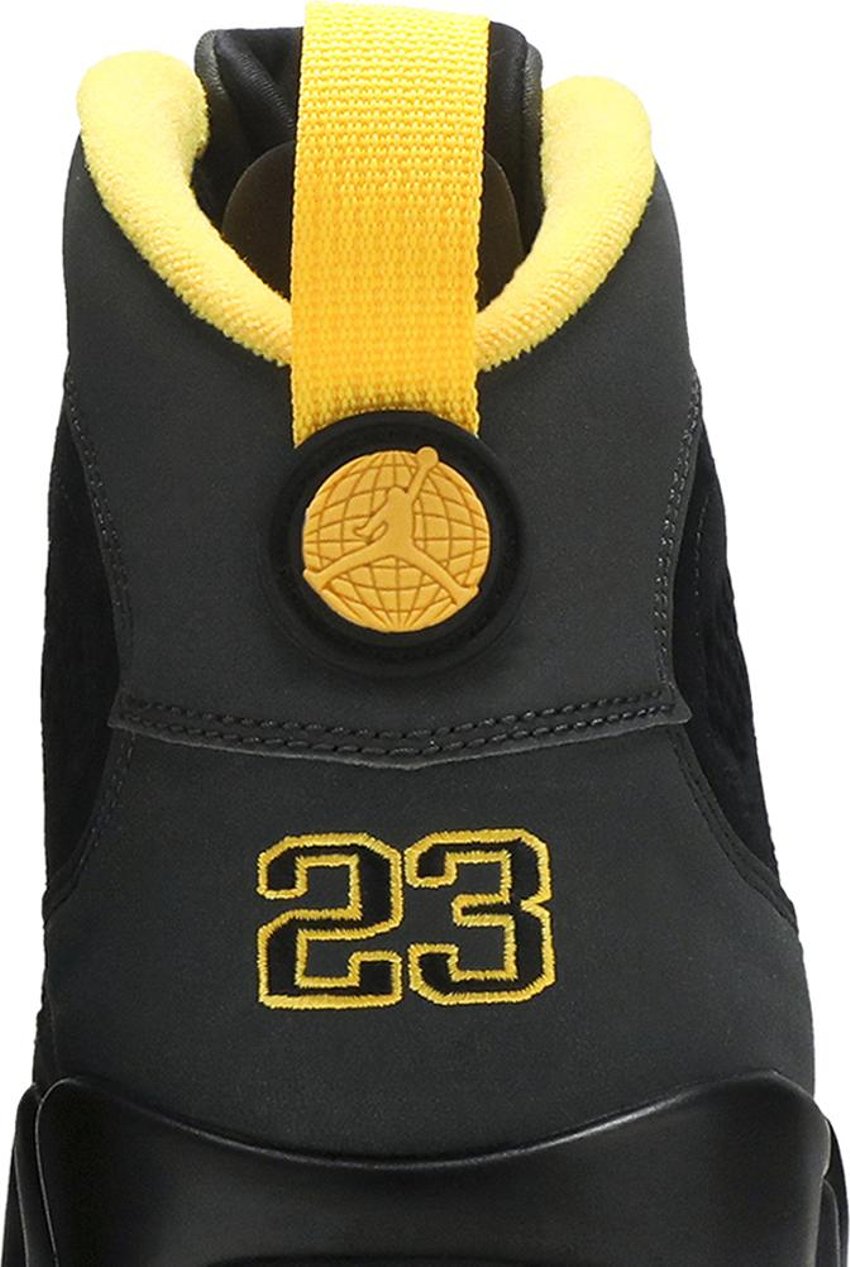 Jordan 9 Retro Dark Charcoal University Gold