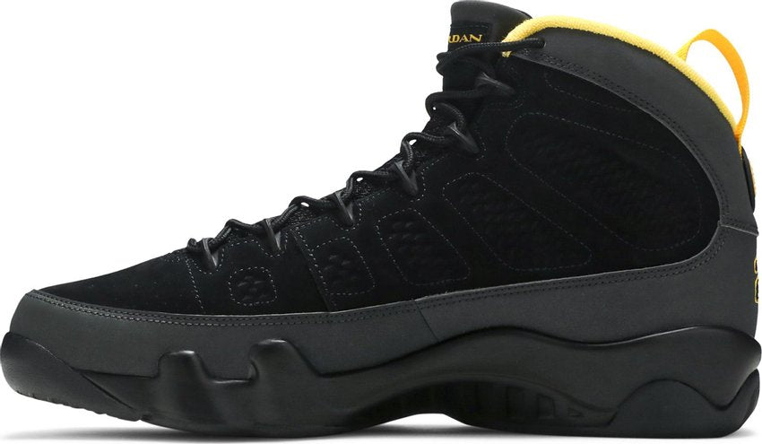 Jordan 9 Retro Dark Charcoal University Gold