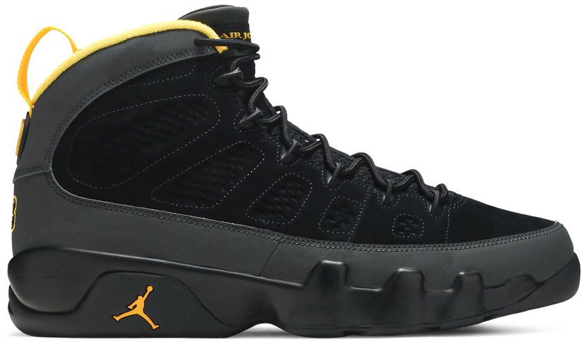 Jordan 9 Retro Dark Charcoal University Gold