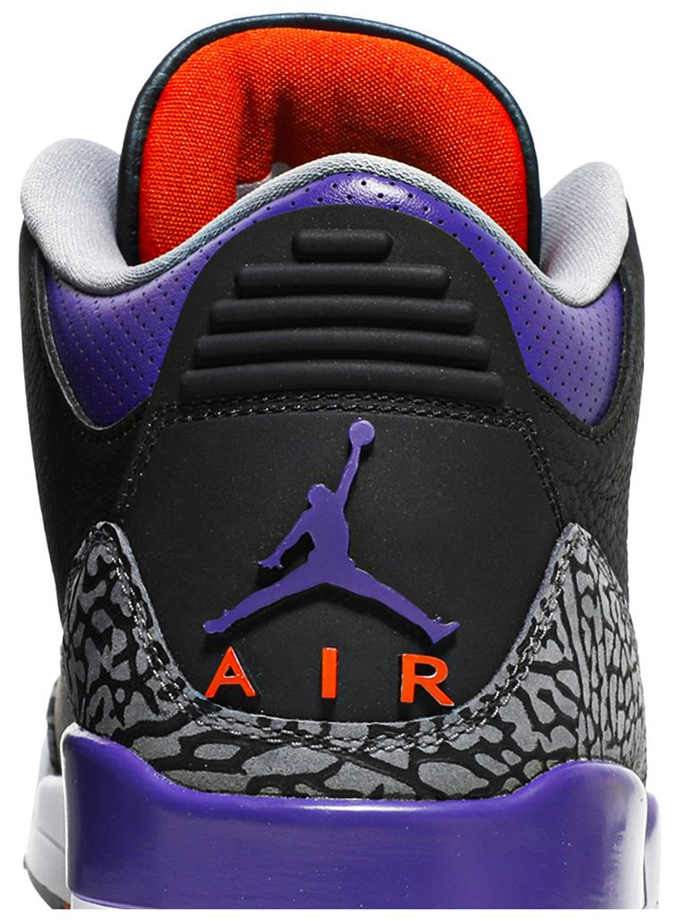 Jordan 3 Retro Black Court Purple