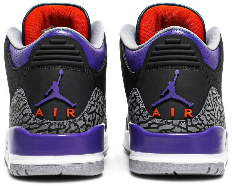 Jordan 3 Retro Black Court Purple