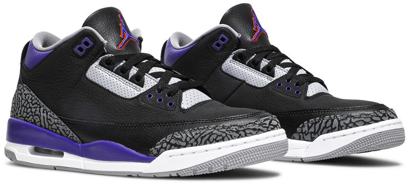 Jordan 3 Retro Black Court Purple