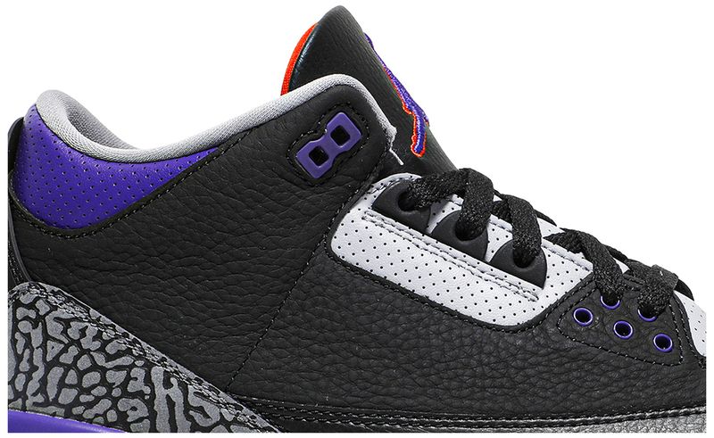 Jordan 3 Retro Black Court Purple