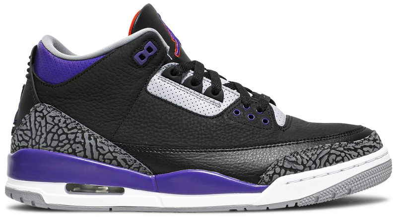 Jordan 3 Retro Black Court Purple