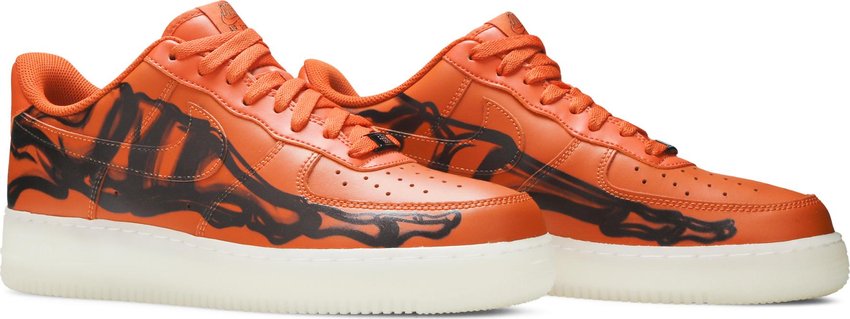 Nike Air Force 1 Low Orange Skeleton Halloween (2020)