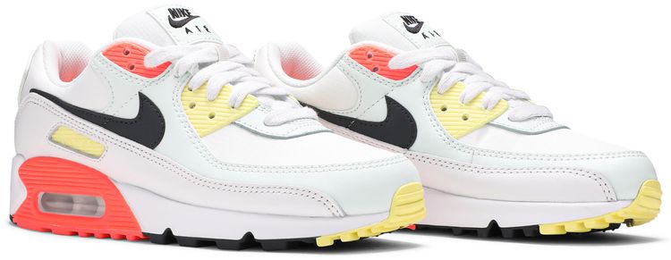 Nike Air Max 90 White Barely Green Bright Mango (Women's)
