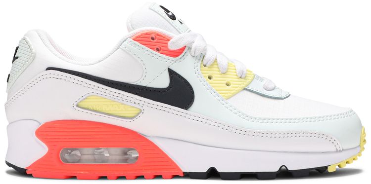 Nike Air Max 90 White Barely Green Bright Mango (Women's)