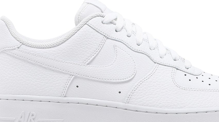 Nike Air Force 1 Low Triple White Tumbled Leather