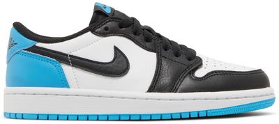 Jordan 1 Low Black Dark Powder Blue (Women's)