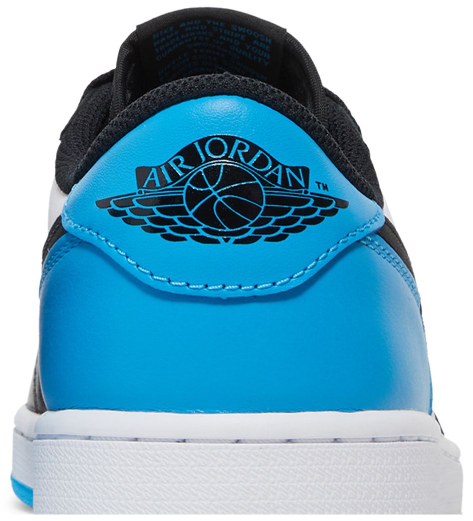 Jordan 1 Retro Low OG Black Dark Powder Blue