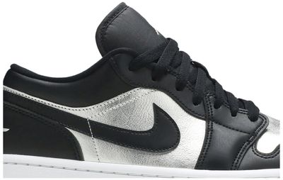 Jordan 1 Low SE Black Metallic Silver (Women's)