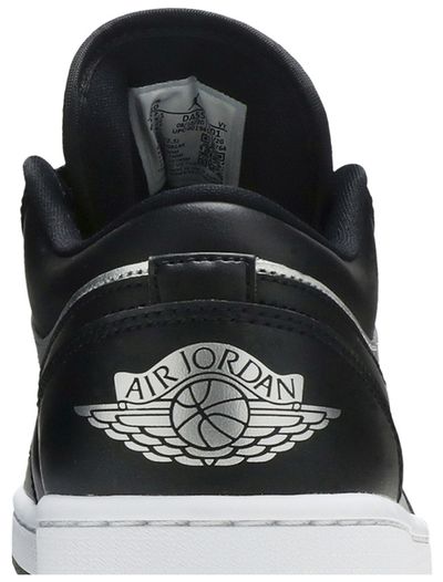 Jordan 1 Low SE Black Metallic Silver (Women's)