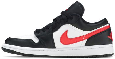Jordan 1 Low Black Siren Red (Women's)