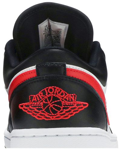 Jordan 1 Low Black Siren Red (Women's)