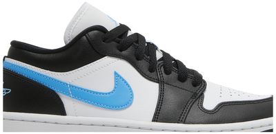Jordan 1 Low Black University Blue White (Women's)