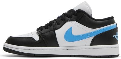 Jordan 1 Low Black University Blue White (Women's)