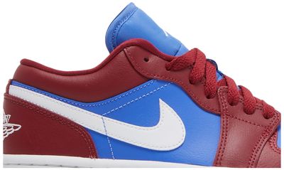 Jordan 1 Low Pomegranate Medium Blue (Women's)