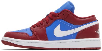 Jordan 1 Low Pomegranate Medium Blue (Women's)